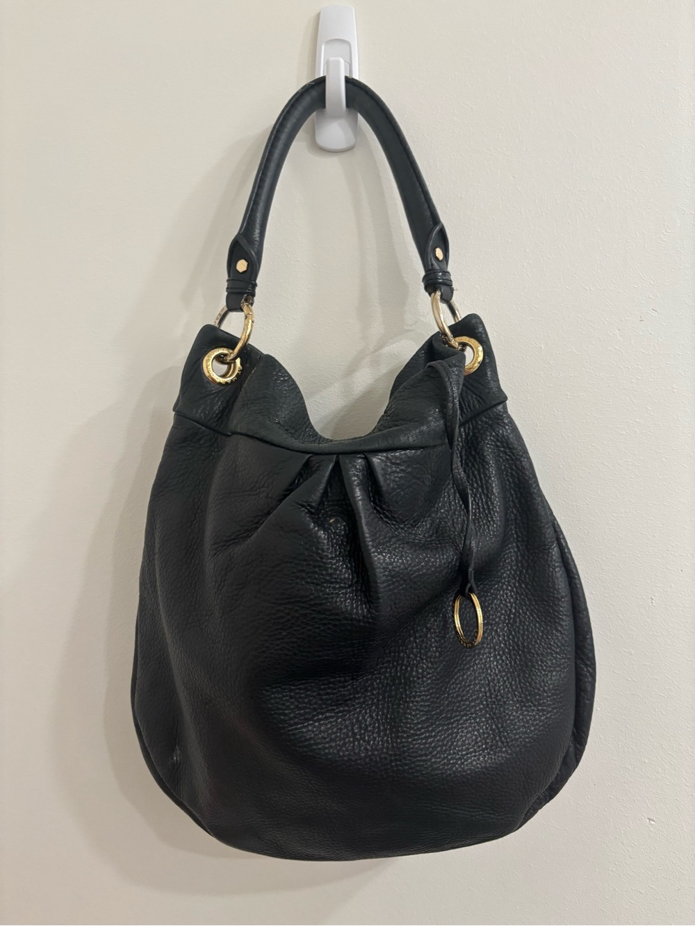 Marc by Marc Jacobs Black Leather Classic Q Hillier Hobo - Picture 2 of 4
